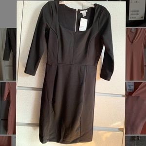 All black long sleeved H&M dress